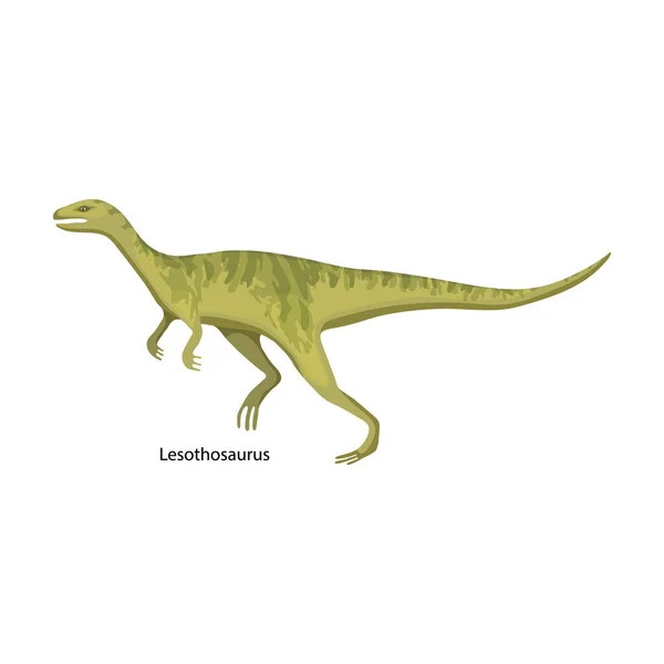 Icono de vector de dinosaurio. Icono de vector de dibujos animados aislado en dinosaurio de fondo blanco . — Archivo Imágenes Vectoriales