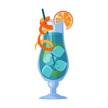 Yaz kokteyl ikonu. Çizgi film vektör simgesi beyaz arka planda izole edilmiş yaz kokteyli..