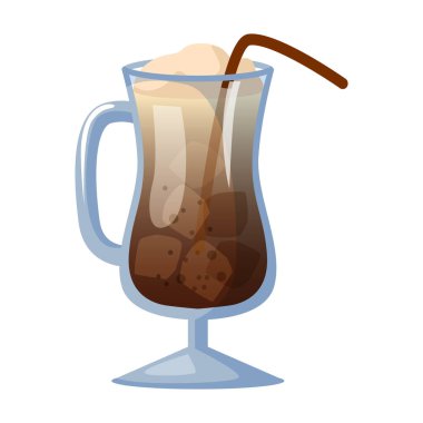 Yaz kokteyl ikonu. Çizgi film vektör simgesi beyaz arka planda izole edilmiş yaz kokteyli..