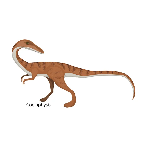 Αρχαίο διάνυσμα δεινοσαύρων εικονίδιο φορέα κινουμένων σχεδίων απομονωμένο σε λευκό φόντο αρχαίο δεινόσαυρο. — Διανυσματικό Αρχείο