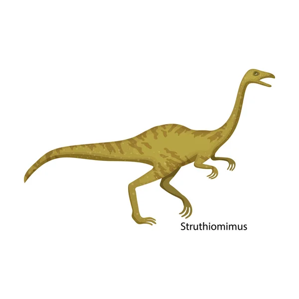 Εικονίδιο φορέα δεινοσαύρων. Εικονίδιο φορέα κινουμένων σχεδίων απομονωμένο σε λευκό δεινόσαυρο υποβάθρου. — Διανυσματικό Αρχείο
