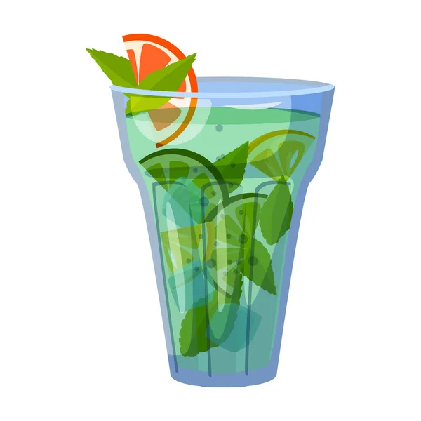 Sommer Cocktail Vektor icon.Cartoon Vektor Symbol isoliert auf weißem Hintergrund Sommer Cocktail. — Stockvektor