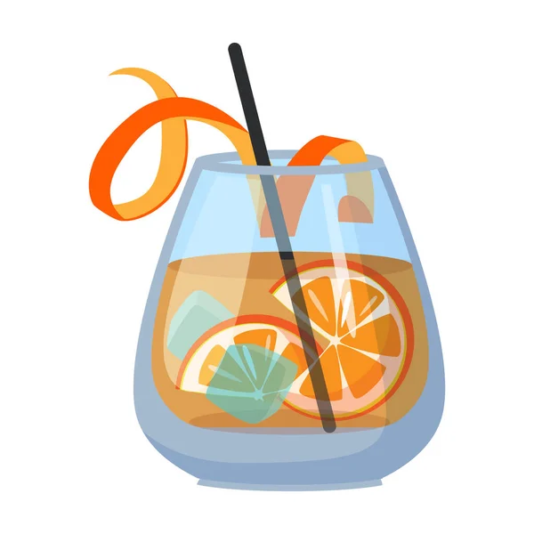 Sommer Cocktail Vektor icon.Cartoon Vektor Symbol isoliert auf weißem Hintergrund Sommer Cocktail. — Stockvektor