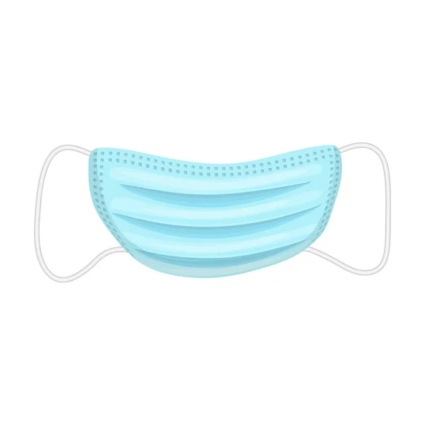 Medisch masker vector icon.Cartoon vector pictogram geïsoleerd op witte achtergrond medisch masker. — Stockvector