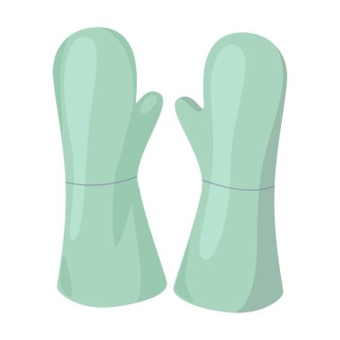 Mittens vektör simgesi. Çizgi film vektör simgesi beyaz arkaplan eldivenlerinde izole edildi.