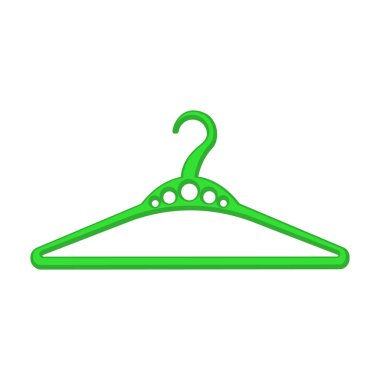 Askı vektör simgesi. Çizgi film vektör simgesi beyaz arkaplan askısında izole edildi.