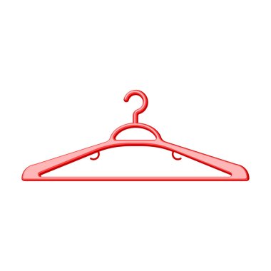 Askı vektör simgesi. Çizgi film vektör simgesi beyaz arkaplan askısında izole edildi.