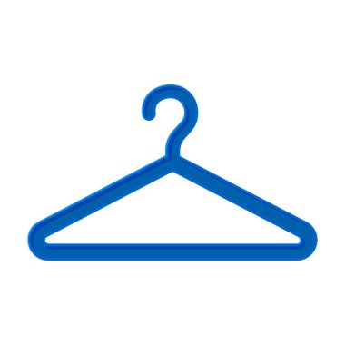 Askı vektör simgesi. Çizgi film vektör simgesi beyaz arkaplan askısında izole edildi.