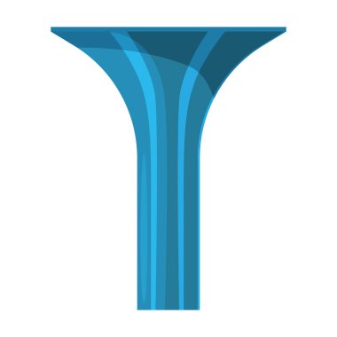 Su kulesi vektör simgesi. Karikatür vektör simgesi beyaz arka plan su kulesinde izole edildi..