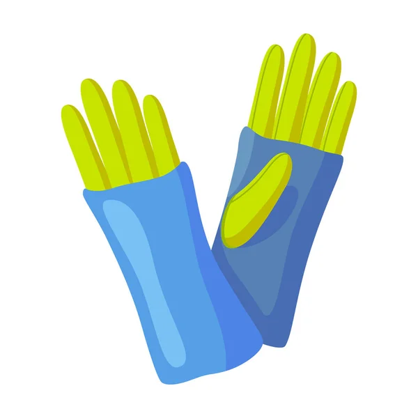 Glove vector icon.Cartoon vector icon 은 흰색 바탕 장갑에 분리되어 있다.. — 스톡 벡터