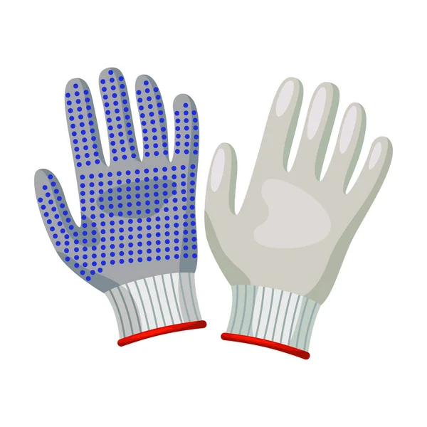 ゴム手袋ベクトルのアイコン白い背景に隔離された漫画のベクトルのアイコンゴム手袋. — ストックベクタ