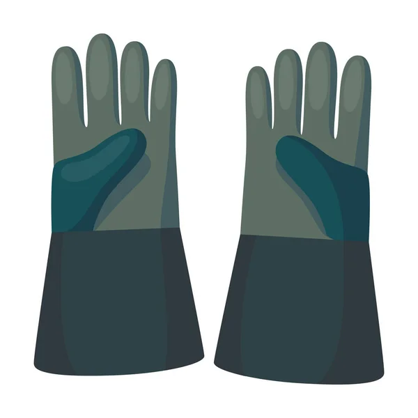 Handske vektor ikon.Tecknad vektor ikon isolerad på vit bakgrund handske. — Stock vektor