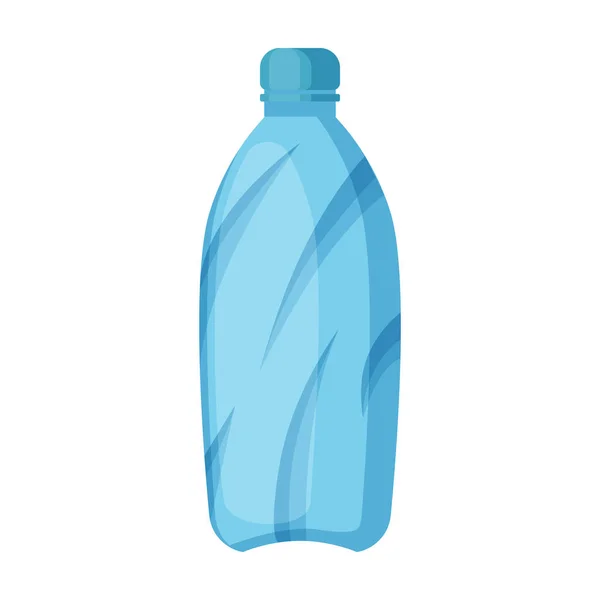 Icône vecteur de bouteille en plastique.Icône vecteur de bande dessinée isolée sur fond blanc bouteille en plastique . — Image vectorielle