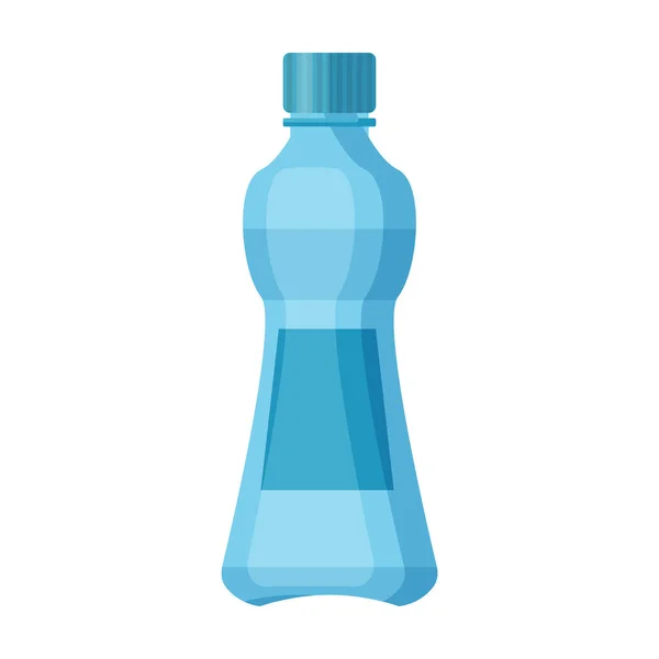 Icono de vector de botella de plástico. Icono de vector de dibujos animados aislado en botella de plástico de fondo blanco . — Archivo Imágenes Vectoriales