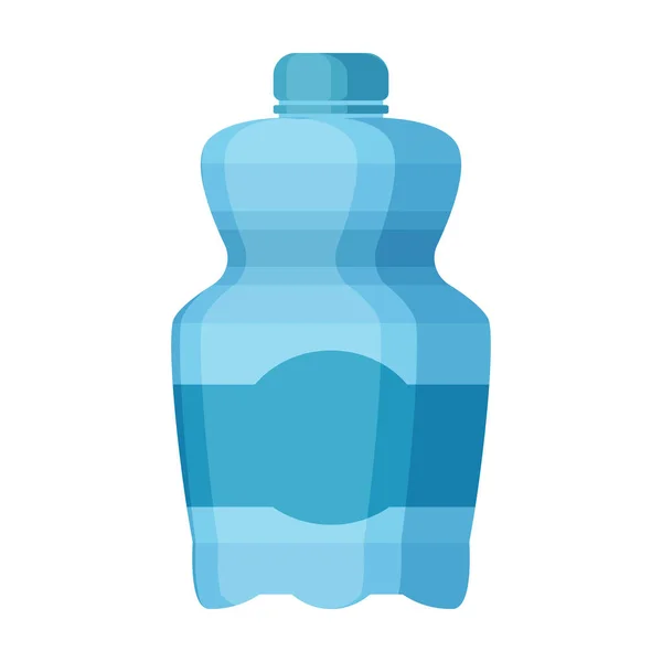 プラスチックボトルのベクトルアイコン白地に隔離された漫画のベクトルアイコンプラスチックボトル. — ストックベクタ