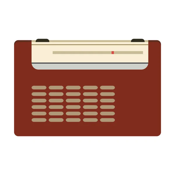 Radio vector icon.Cartoon vector icon isolated on white background radio. — Stock Vector