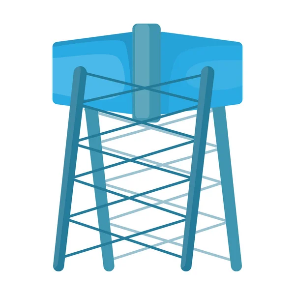 Air menara vektor icon.Cartoon vector ikon terisolasi pada putih latar belakang menara air. - Stok Vektor