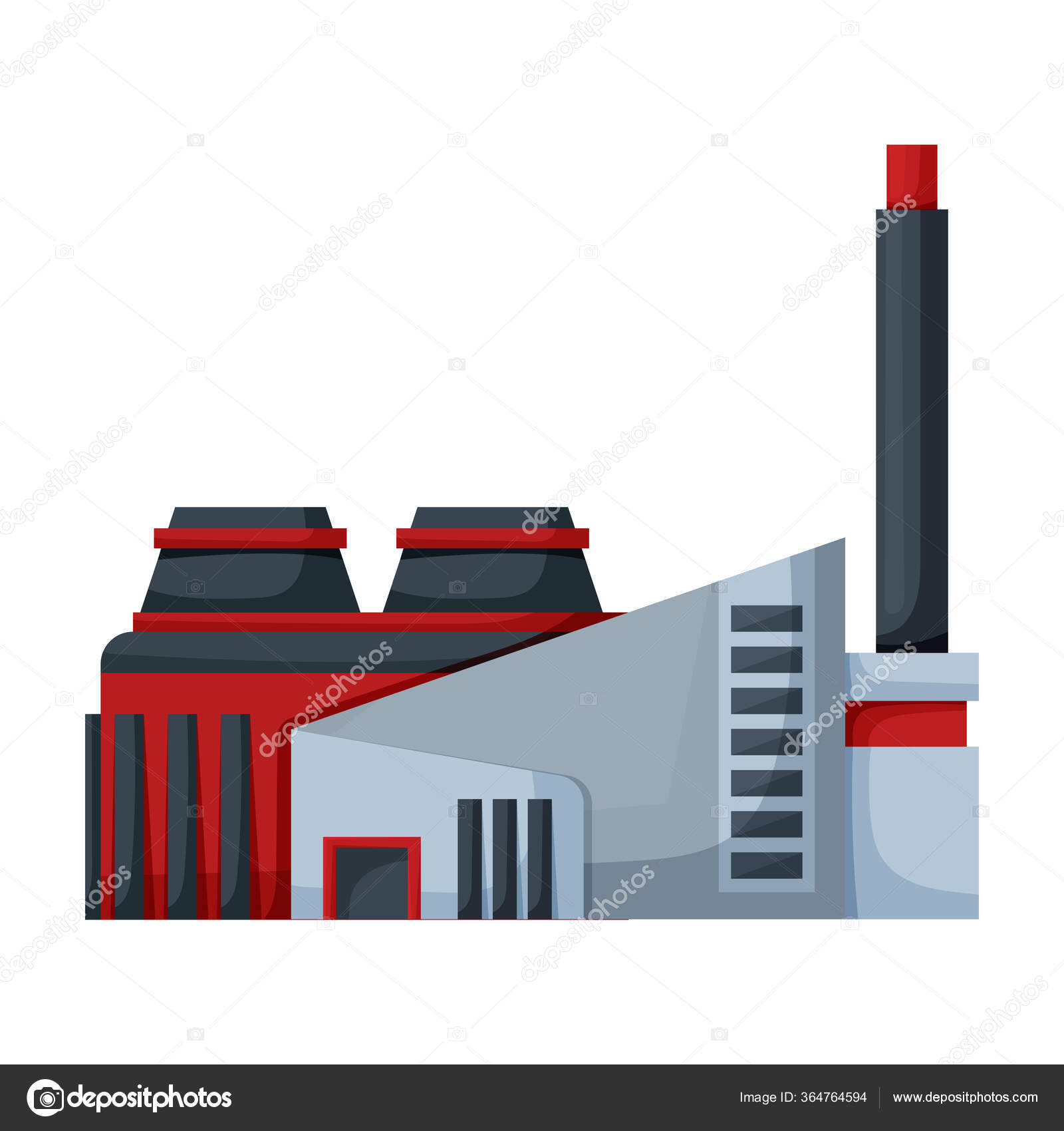 Factory Bygning Vektor Icon Cartoon Vektor Ikon Isoleret Pa Hvid Baggrund Fabrikken Bygning Stock Vektor C Magicleaf 364764594
