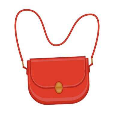 Torba vektör simgesi. Karikatür vektör simgesi beyaz arkaplan çantasına izole edildi.