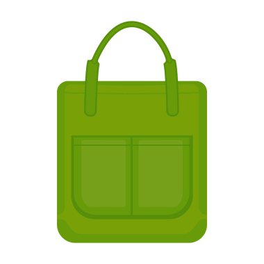 Torba vektör simgesi. Karikatür vektör simgesi beyaz arkaplan çantasına izole edildi.