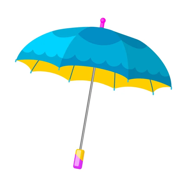 Schirmvektor icon.Cartoon Vektor-Symbol isoliert auf weißem Hintergrund Regenschirm. — Stockvektor
