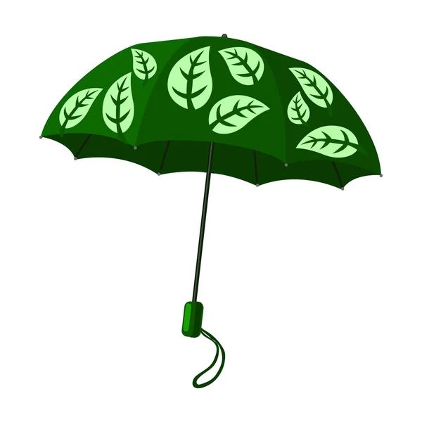 우산 벡터 icon.Cartoon 벡터 아이콘 흰색 배경 우산에 분리. — 스톡 벡터