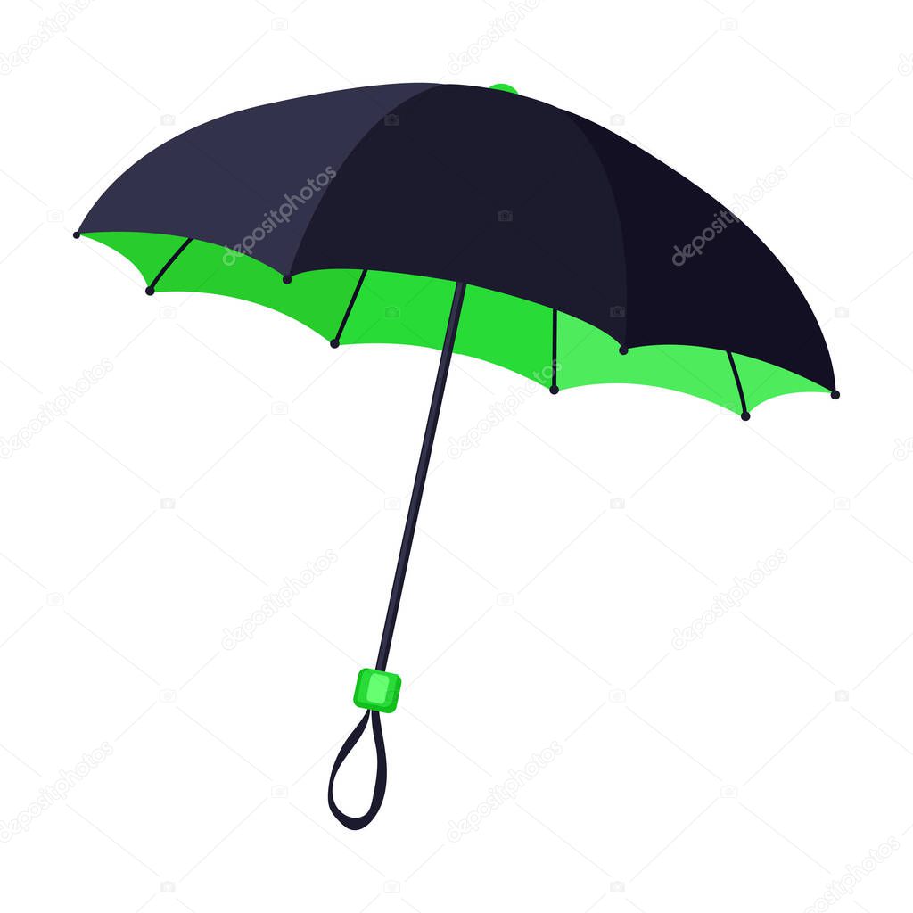 Umbrella vector icon.Cartoon vector icon isolated on white background umbrella.