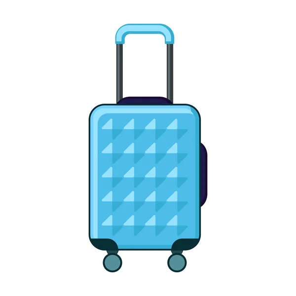 Suitcase vector icon.Cartoon vector icon isolated on white background suitcase. — Stock Vector