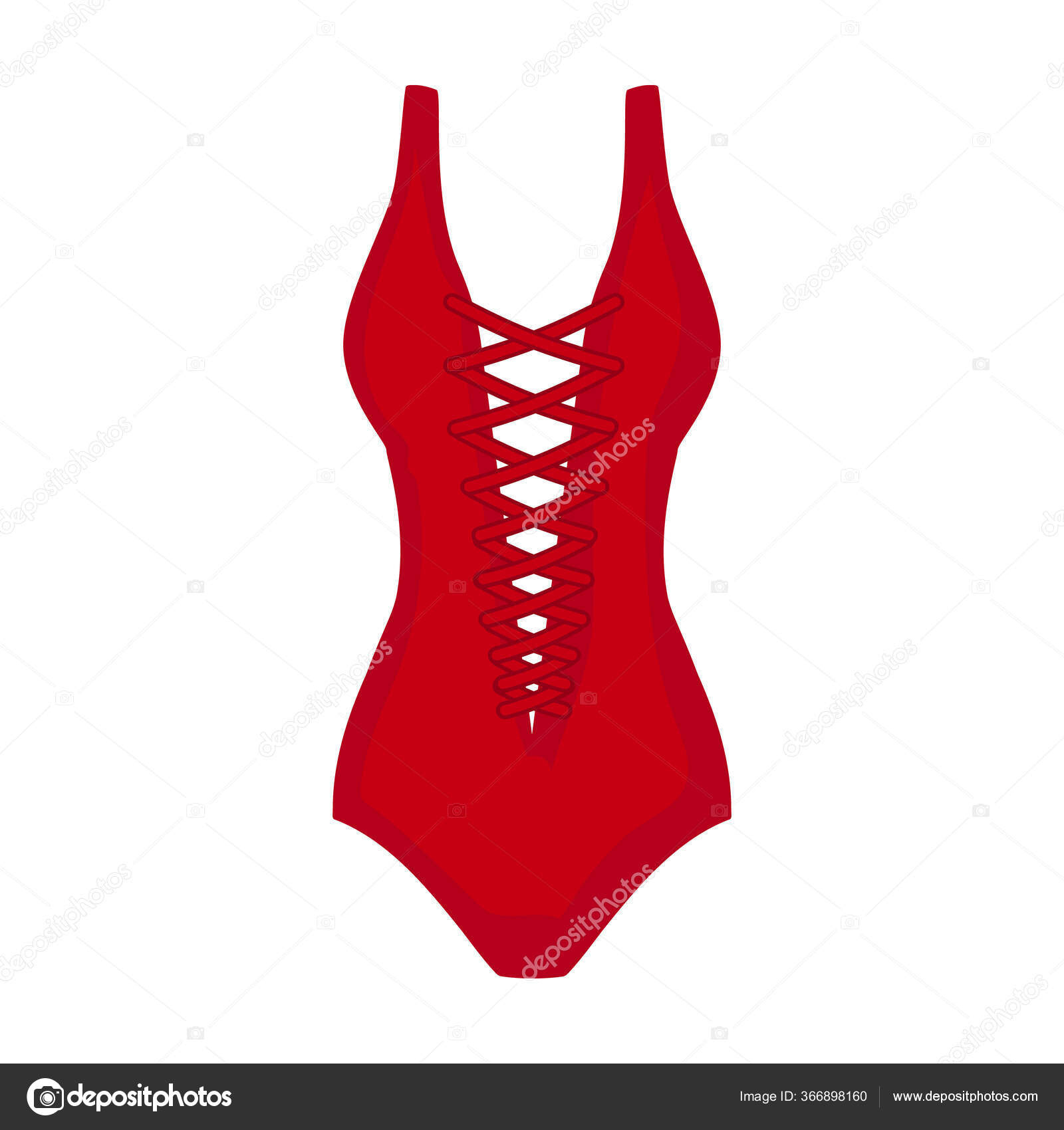 Swimsuit vector icon.Cartoon vector icon isolated on white