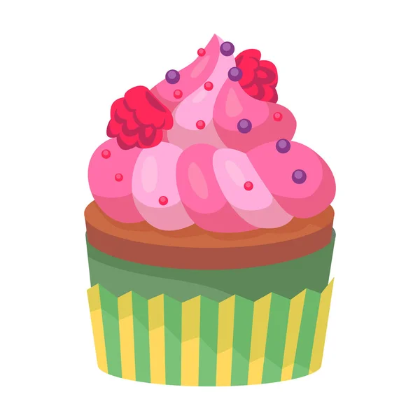 Muffin Vektor icon.Cartoon Vektor Symbol isoliert auf weißem Hintergrund Muffin. — Stockvektor