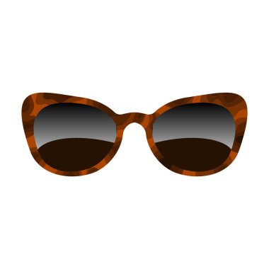 Güneş gözlüğü ikonu. Çizgi film vektör simgesi beyaz arka plan güneş gözlüğü üzerinde izole edildi.