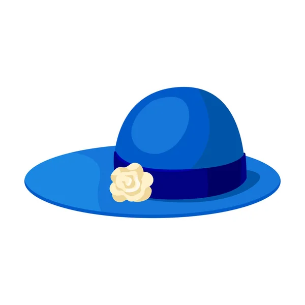 Chapeau d'été vecteur icon.Cartoon icône vectorielle isolé sur fond blanc chapeau d'été . — Image vectorielle