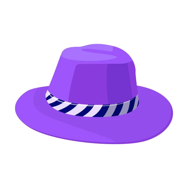 Καλοκαίρι καπέλο διάνυσμα εικονίδιο διάνυσμα κινουμένων σχεδίων απομονώνονται σε λευκό φόντο καλοκαιρινό καπέλο. — Διανυσματικό Αρχείο