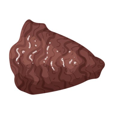 İstiridye vektör simgesi. Beyaz arkaplan istiridyesinde izole edilmiş çizgi film vektör simgesi..