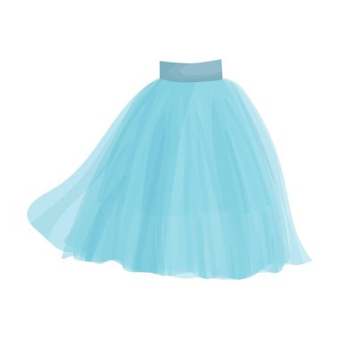 Etek vektör simgesi. Çizgi film vektör simgesi beyaz arkaplan eteğinde izole edildi.