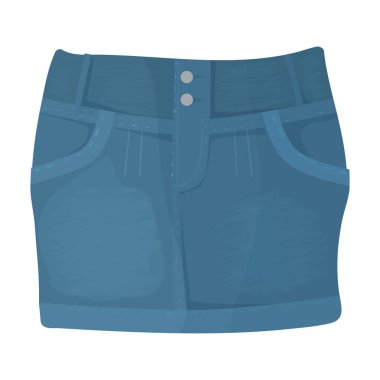 Etek vektör simgesi. Çizgi film vektör simgesi beyaz arkaplan eteğinde izole edildi.