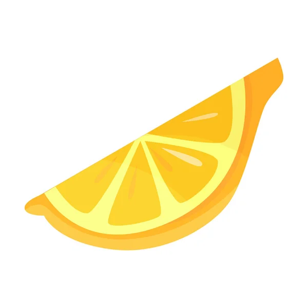 Lemon vector icon.Cartoon vector icon isolated on white background lemon. — Stock Vector