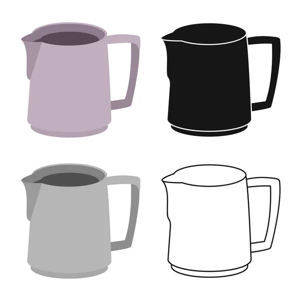 Design vetorial do ícone de café e caneca. Elemento Web de café e símbolo de estoque quente de web . — Vetor de Stock