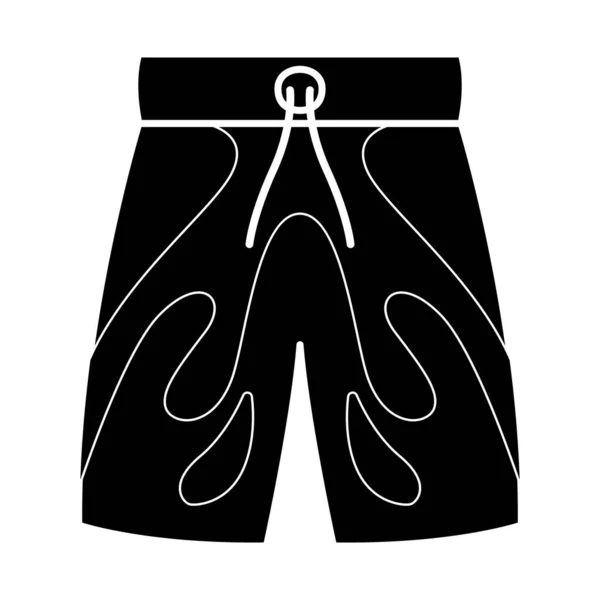 Vektor illustration av shorts och strandkläder ikon. Grafisk av shorts och kalsonger stock vektor illustration. — Stock vektor