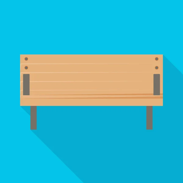 Ilustración vectorial de banco y símbolo de mobiliario. Gráfico de banco e icono de vector de asiento para stock . — Vector de stock