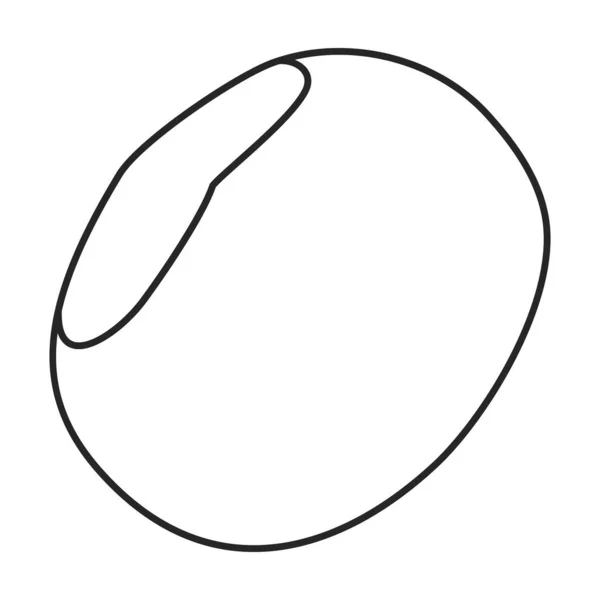 Vetor icon.outline ícone vetor castanha isolado no fundo branco castanha . — Vetor de Stock