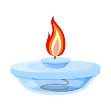 Kullan at telefonun ve laboratuvar simgesinin vektör tasarımı. Stok için brülör ve deney vektör simgesinin grafiği.