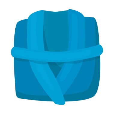 Bornoz vektör simgesi. Çizgi film vektör simgesi beyaz arka plan bornozunda izole edildi.