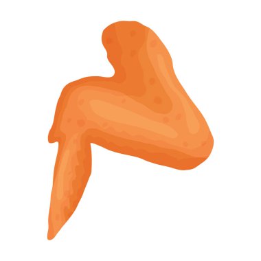 Çıtır kanat vektör simgesi. Çizgi film vektör simgesi beyaz arkaplan çıtır kanadında izole edildi.