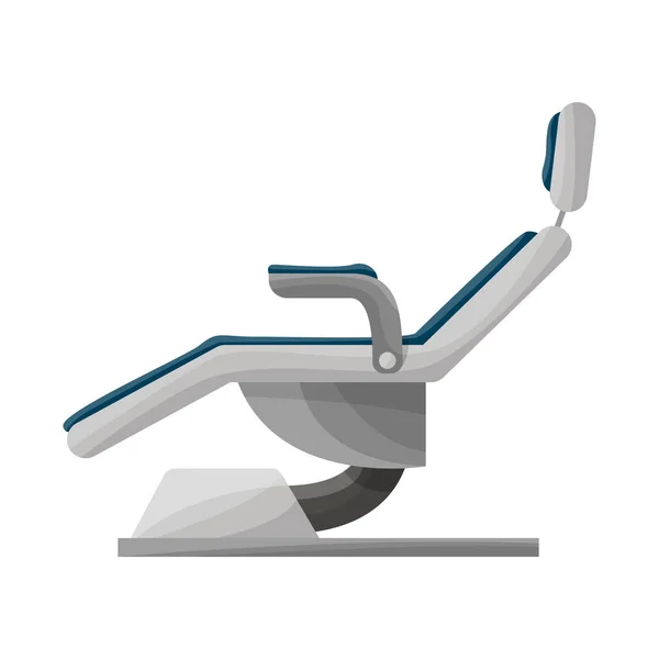 Projeto vetorial de cadeira e símbolo ortodôntico. Gráfico de cadeira e equipamento símbolo de estoque para web . — Vetor de Stock