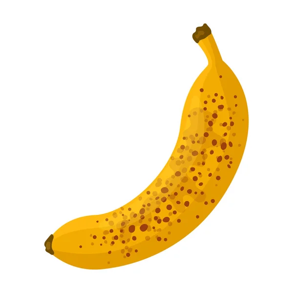 Ikona vektoru banáno.Ikona vektoru karikatury izolované na bílém pozadí banán. — Stockový vektor