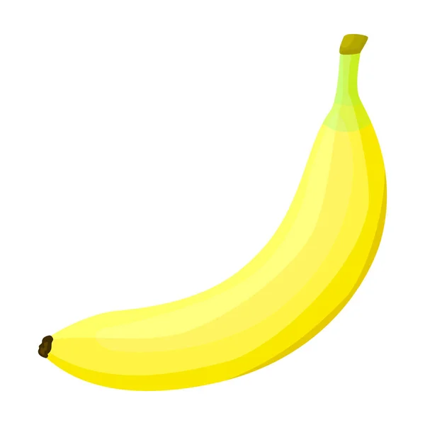 Ikona vektoru banáno.Ikona vektoru karikatury izolované na bílém pozadí banán. — Stockový vektor
