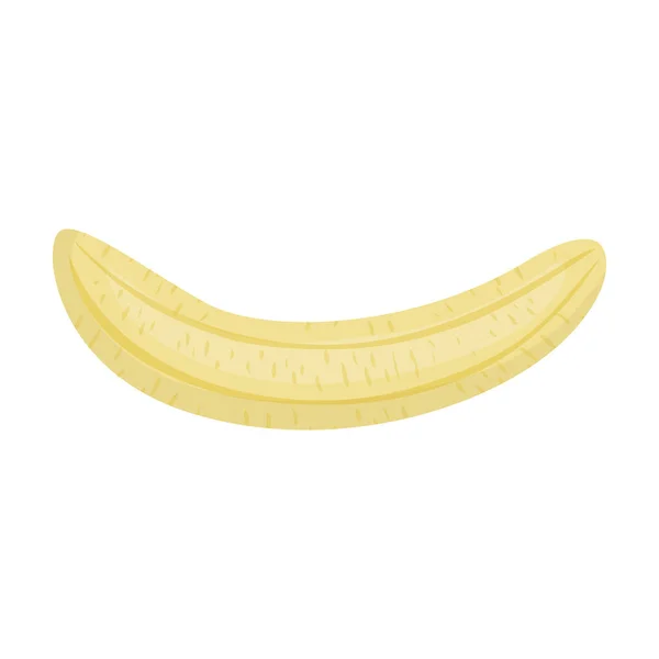 Ícone vetor banana purificada.Ícone vetor Cartoon isolado no fundo branco banana purificada . — Vetor de Stock