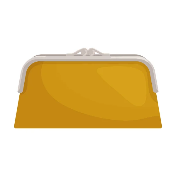 Portefeuille en cuir vecteur icon.Cartoon icône vectorielle isolé sur fond blanc portefeuille en cuir . — Image vectorielle