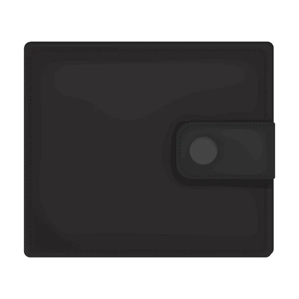 Leder Brieftasche Vektor icon.Cartoon Vektor Symbol isoliert auf weißem Hintergrund Leder Brieftasche. — Stockvektor